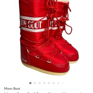 Moon Boot Vibrant Red Snow Boots